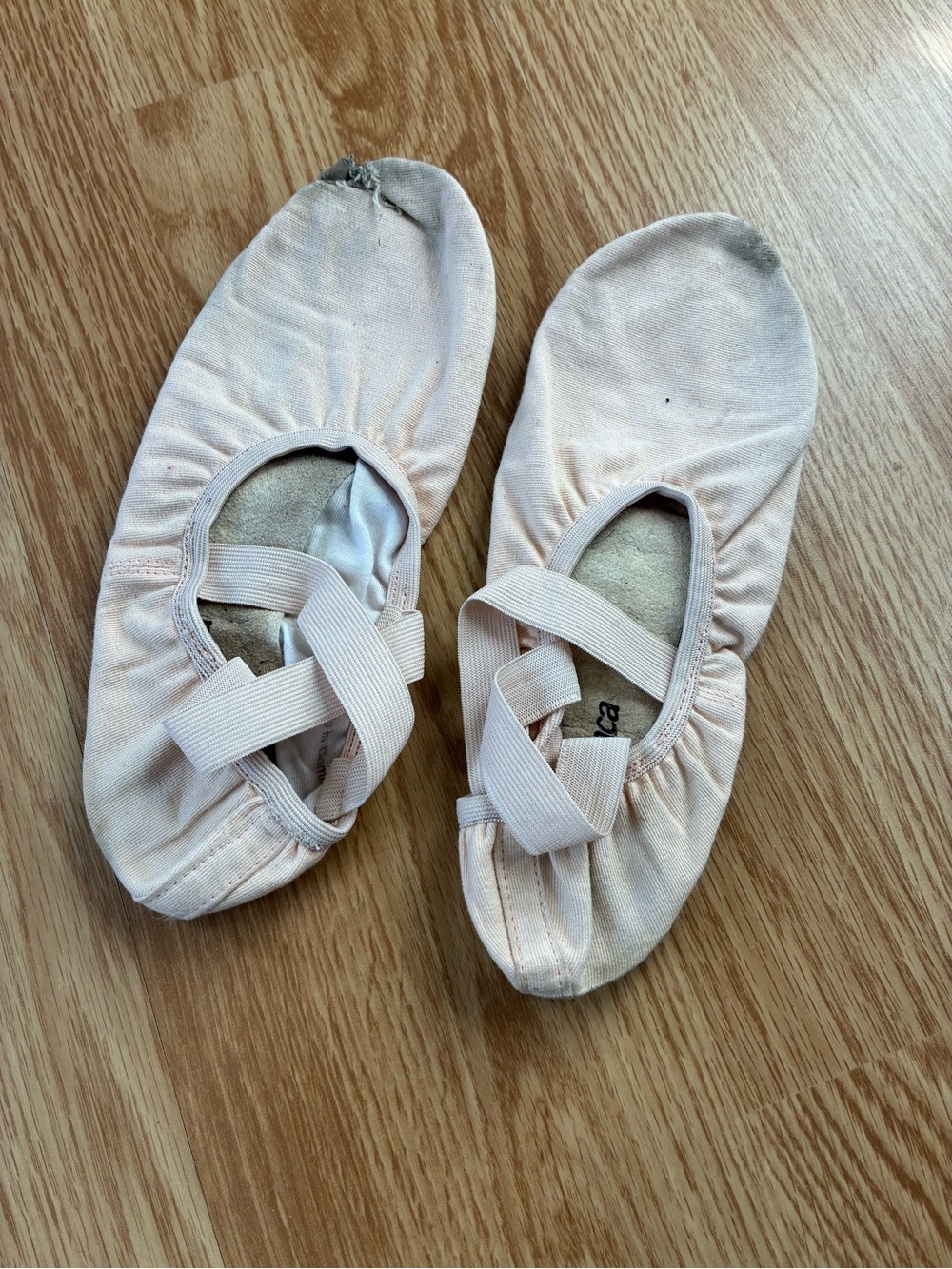 Ballet Slippers with Elastic Cross Straps